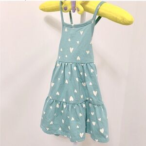 Cat & Jack Heart Dress & Panty Summer Stretch Jersey Knit - 18 Months - NEW